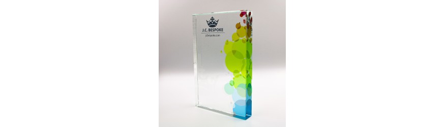 JC MODERN RECTANGLE EXPRESS GLASS AWARD 230MM (19MM THICK) 